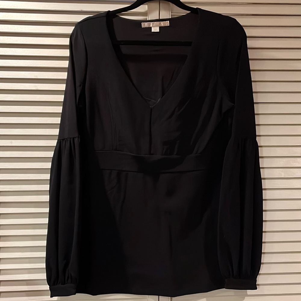 Boston Proper‎ black long sleeve top S never worn